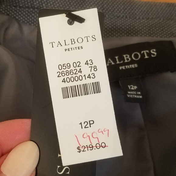 NWT! Talbots navy blue blazer - Picture 6 of 9